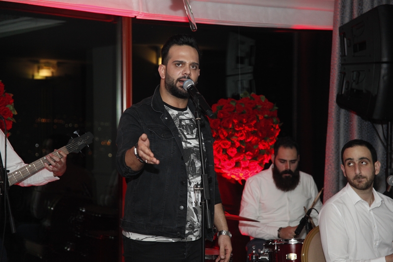 Charbel Khalil and the band at Burj on Bay 